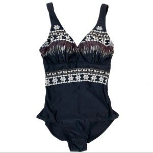 Balneaire one piece black swimsuit